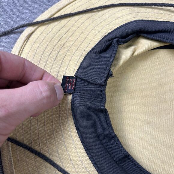 Quiksilver Bush Vintage 90’s Hat Beige Sun Camp Hike Fishing Quicksilver Hat USA - Picture 9 of 9